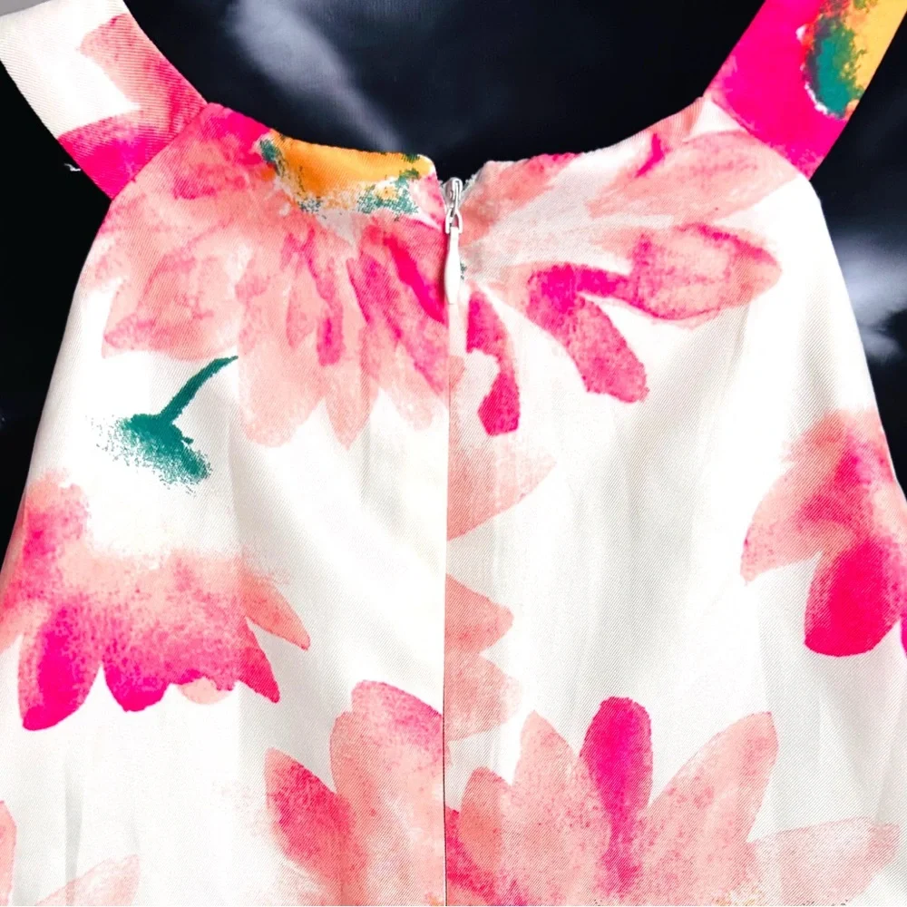 Pink and White Floral Dress - Picture 5 of 9